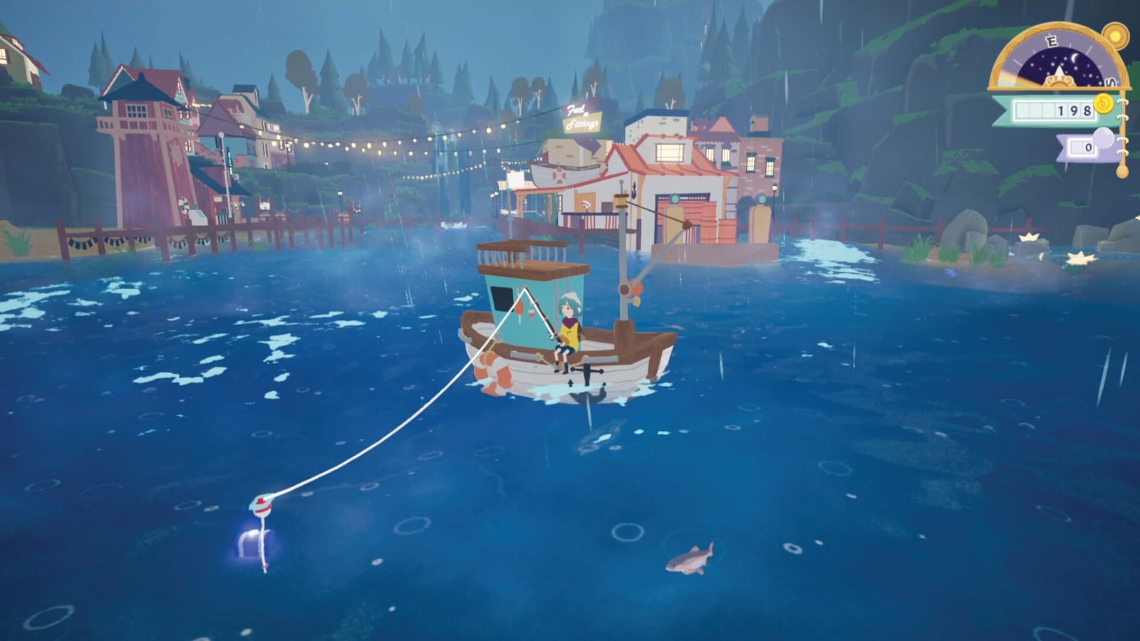 オープンワールド船釣りゲーム『Little Lake』発表。昼間は船で釣り三昧、夜は市場で一杯ひっかける、チルいフィッシング生活