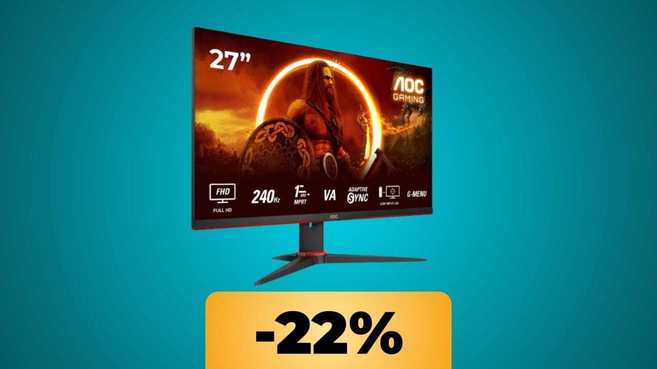 Il monitor da gaming AOC da 27" è in offerta su Amazon: puoi acquistarlo al minimo storico