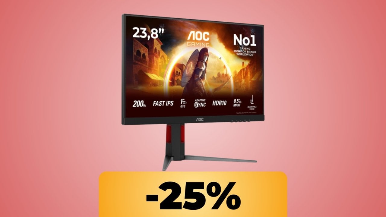 Il monitor da gaming targato AOC è in sconto su Amazon: il prezzo cala fino al suo minimo storico