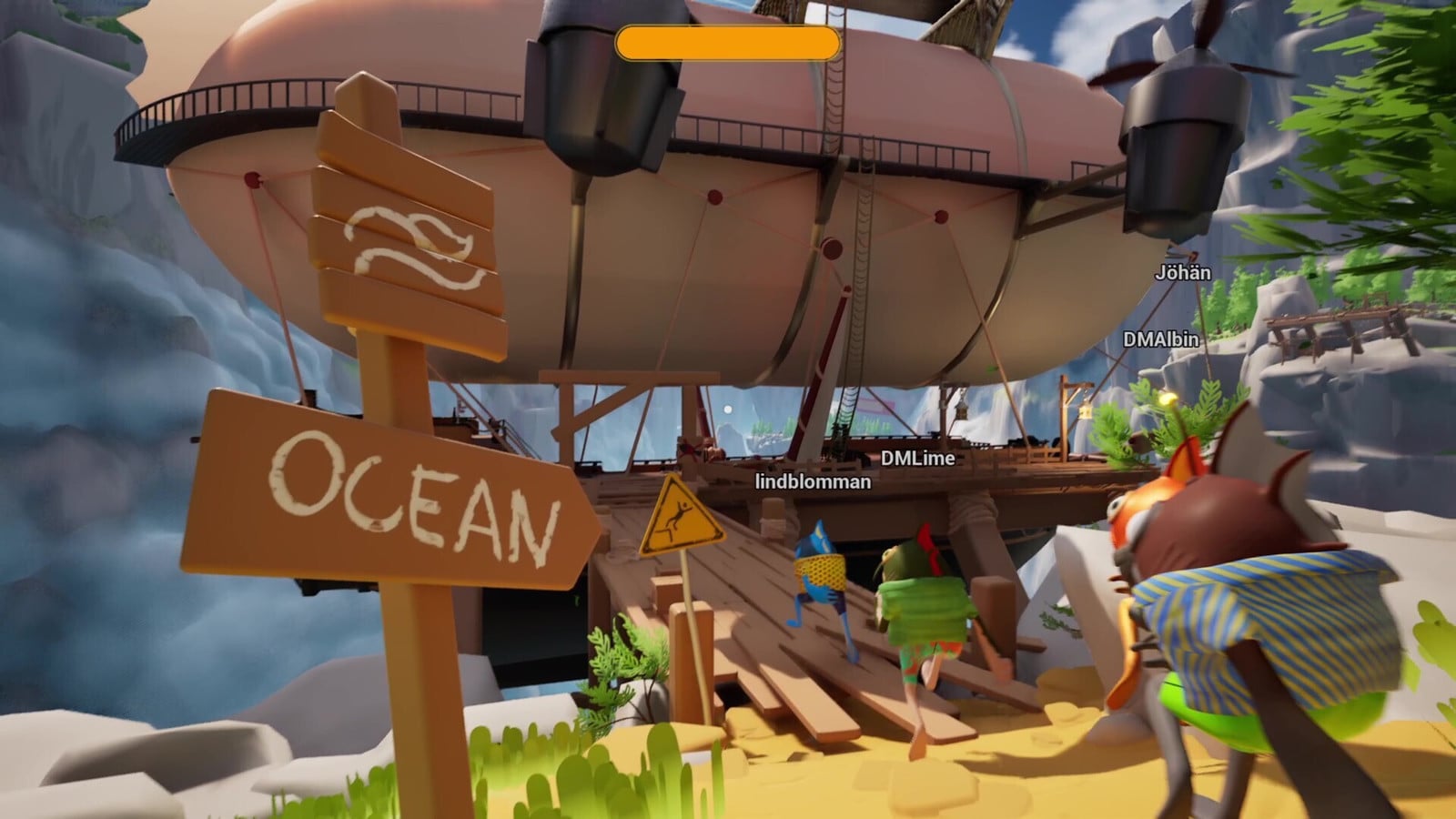 最大6人マルチ“治安悪すぎ”飛行船ゲーム『Fish & Ships』発表。いざとなれば燃料は「仲間」、酒にタバコに銃まで持ち出す荒くれ魚の空の旅