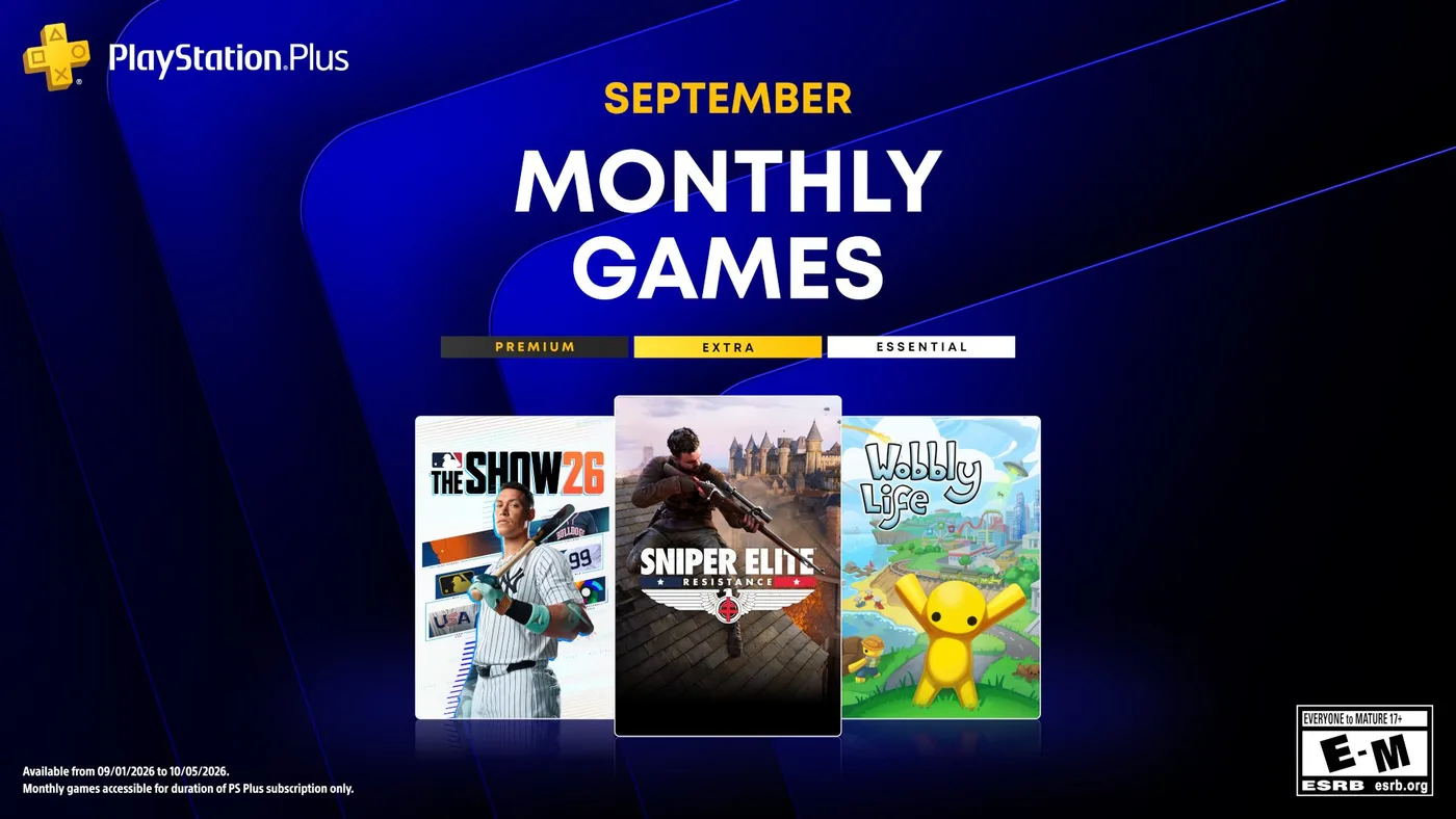 Juegos PS Plus septiembre 2026: son cuatro y uno es un JRPG de culto