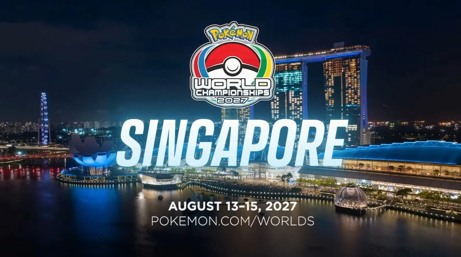 Pokémon World Championship: el mundial 2027 será en Singapur
