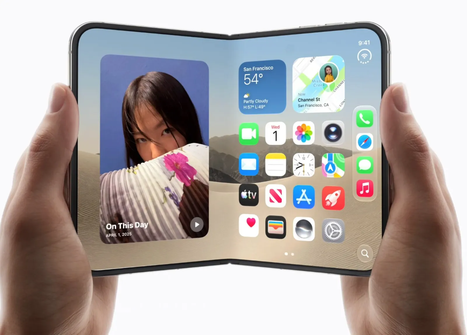 iPhone Duo: la capa que disimula el pliegue se va a poder cambiar