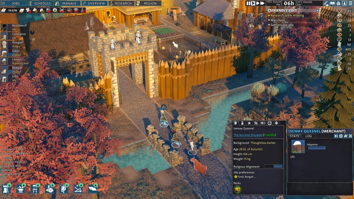 Going Medieval's new diplomacy update is all about calling your neighbouring settlements for favours, which yes, may mean delivering a cow or two in return