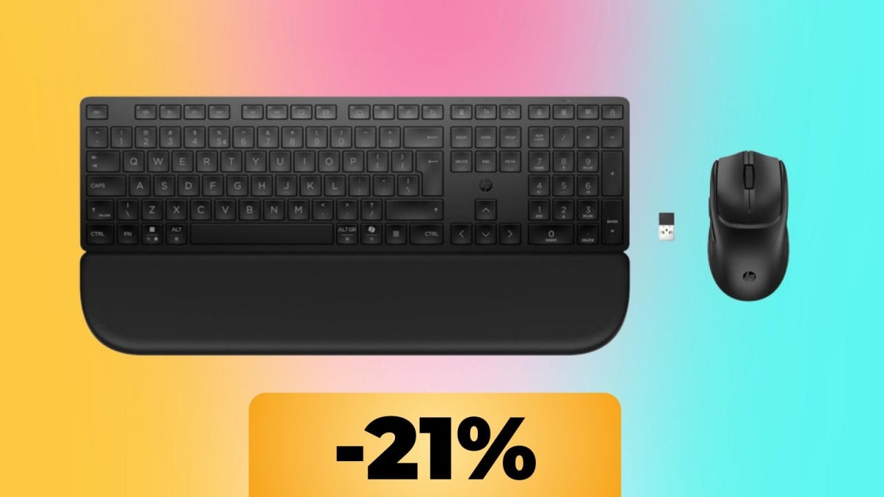 La combo tastiera + mouse HP è in offerta su Amazon: acquista il set al suo minimo storico