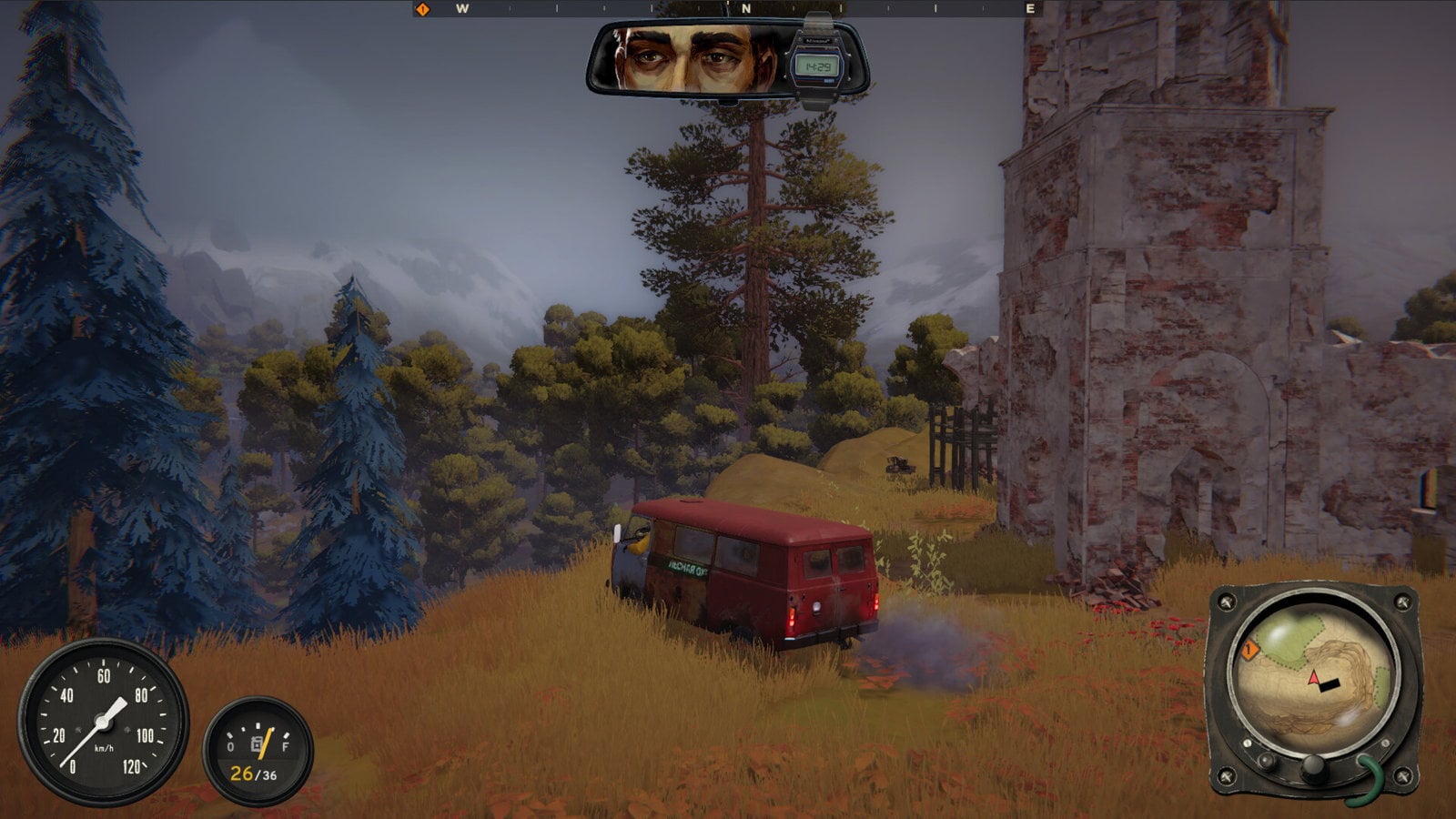 オープンワールド荒野運転旅ゲーム『HODKA』発表。おんぼろバンで孤独なガラクタ漁り、夜になると“巨大な何か”に襲われる