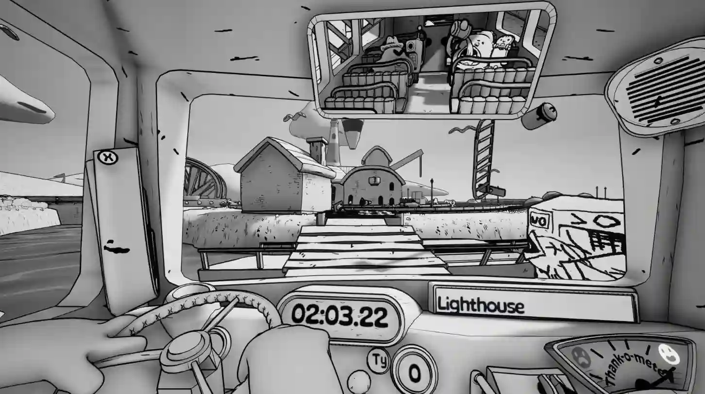 Double Fine sin Xbox: su primer juego es un colectivero a cachetadas