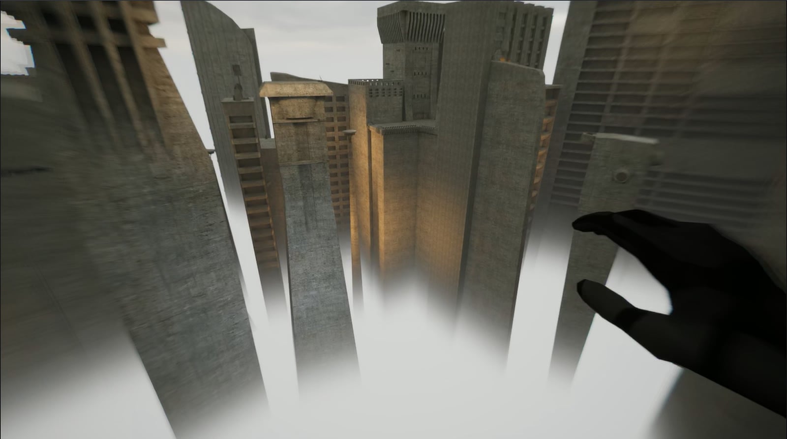ディストピア都市パルクール『VHOLUME』Steamでさっそく「圧倒的に好評」スタート。無機質コンクリ巨大迷宮を、“配給券”求めて孤独に走る