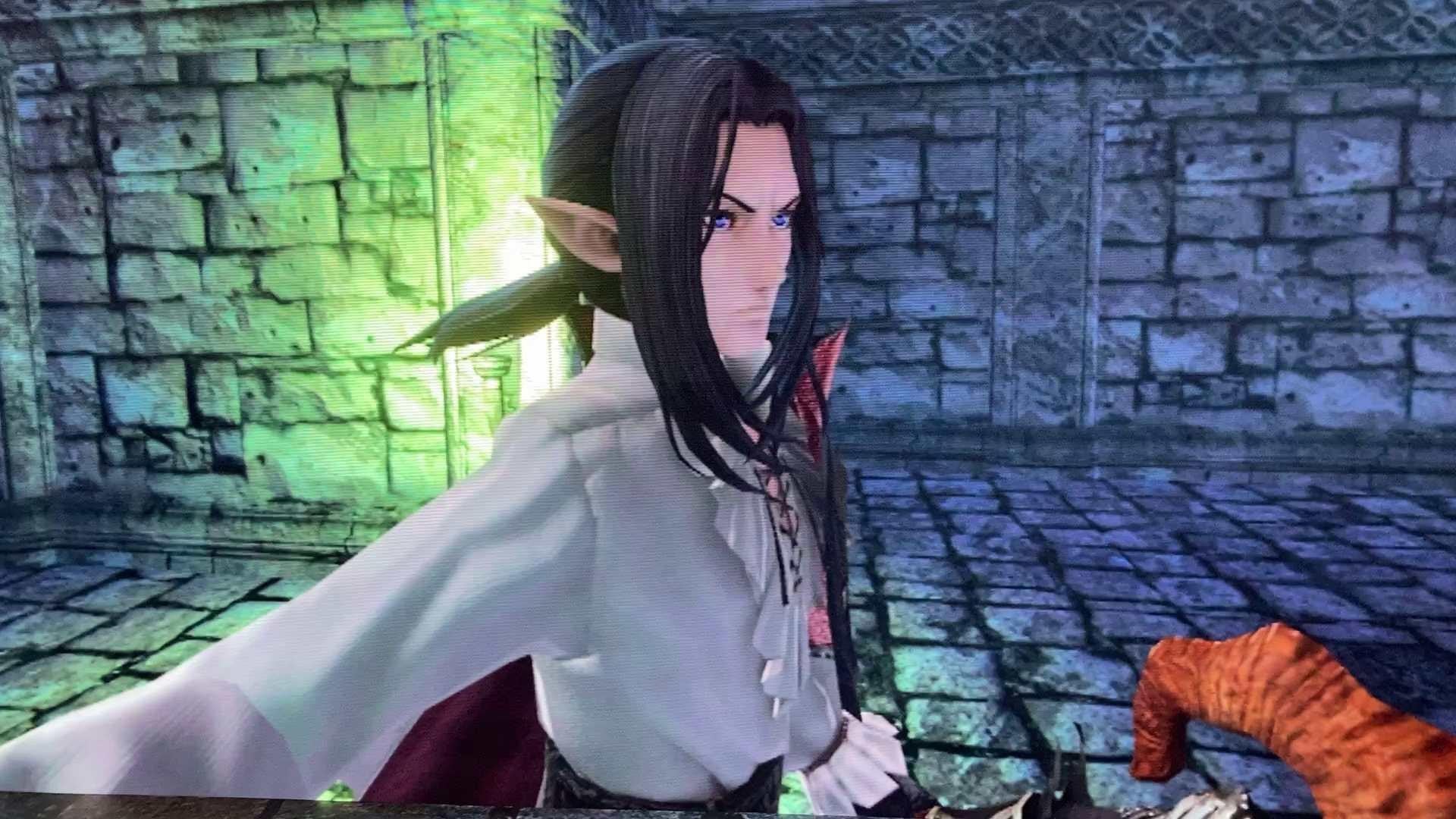『Wizardry Variants Daphne』のTGSブースで、3面の巨大LEDで表現されたダンジョンを探索。最後の薬草を渡す、渡さないやトラップ濃厚の宝箱を自分で開けるかなどの判断が問われる