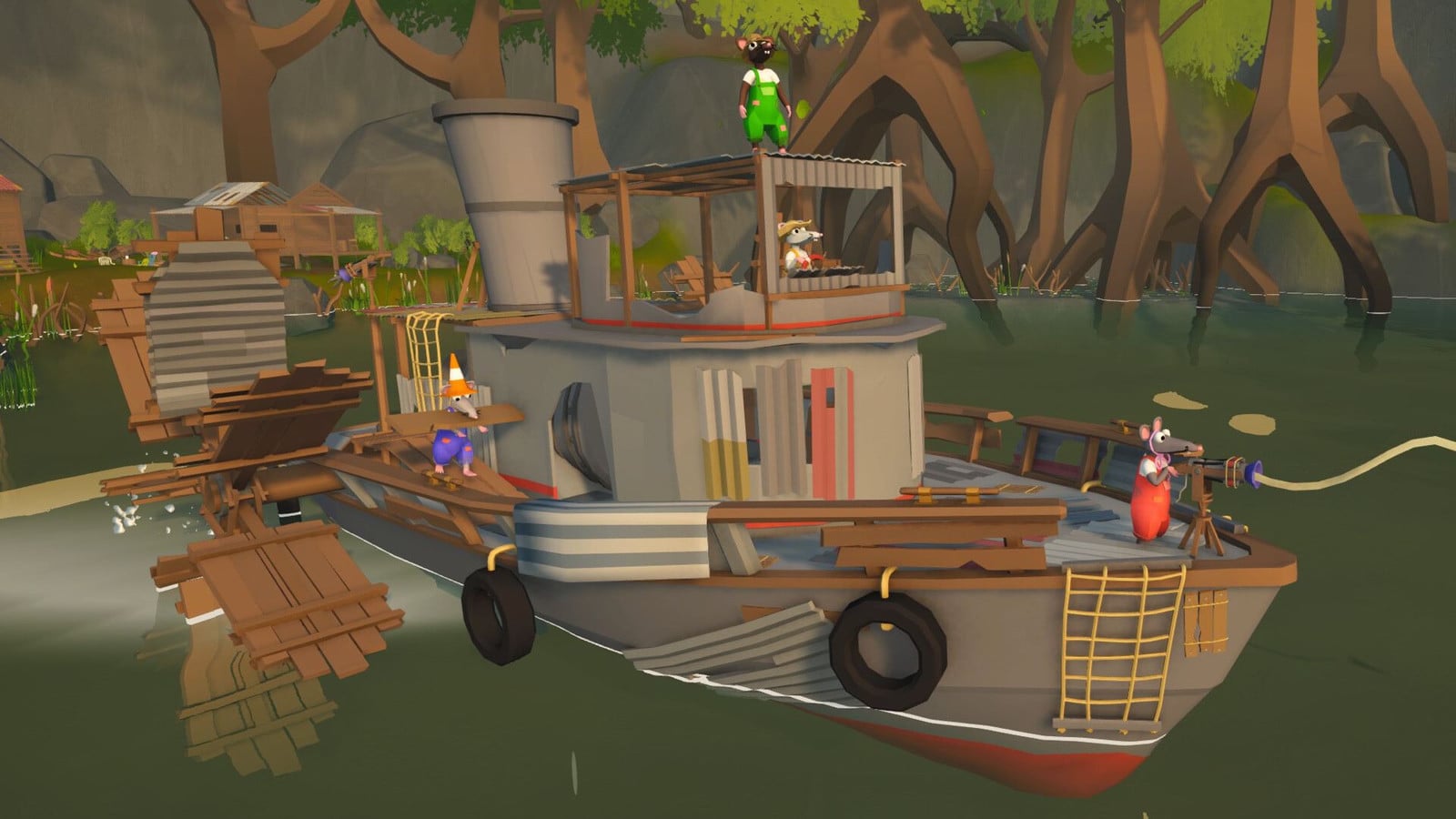 Steam協力マルチ激流下りボロ船ゲーム『All Rats on Deck』発表。燃料は“何入れてもOK”だけど爆発もする、最大4人分担やかましすぎる船旅