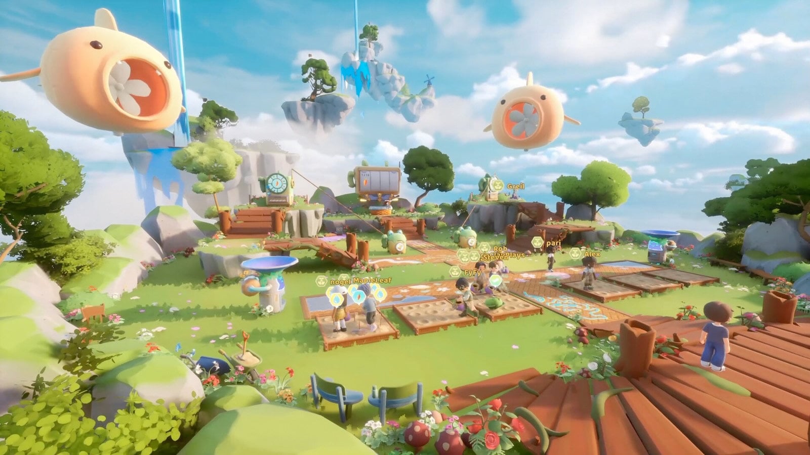 空島暮らしMMOライフシム『Loftia』11月4日に早期アクセス配信へ。クラファンで2億円集めた注目作、仲間と助け合いながらのんびり暮らす