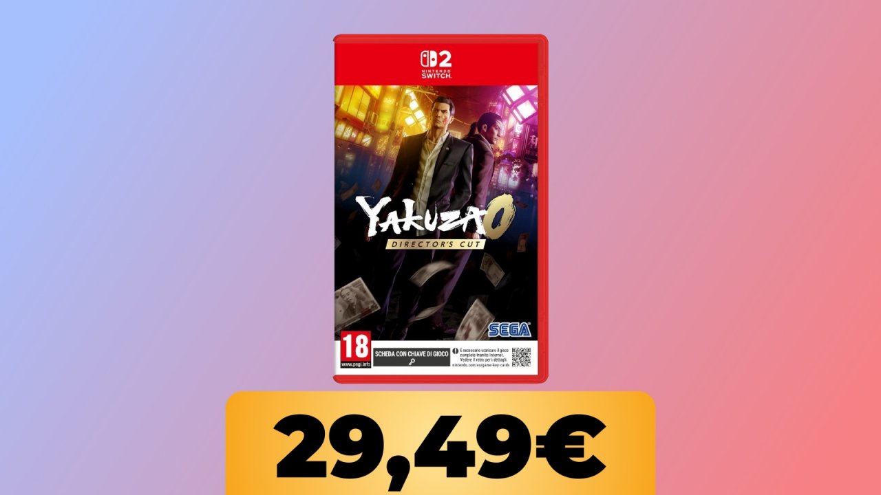Yakuza 0 Director’s Cut per Nintendo Switch 2 costa 20 € in meno su Amazon