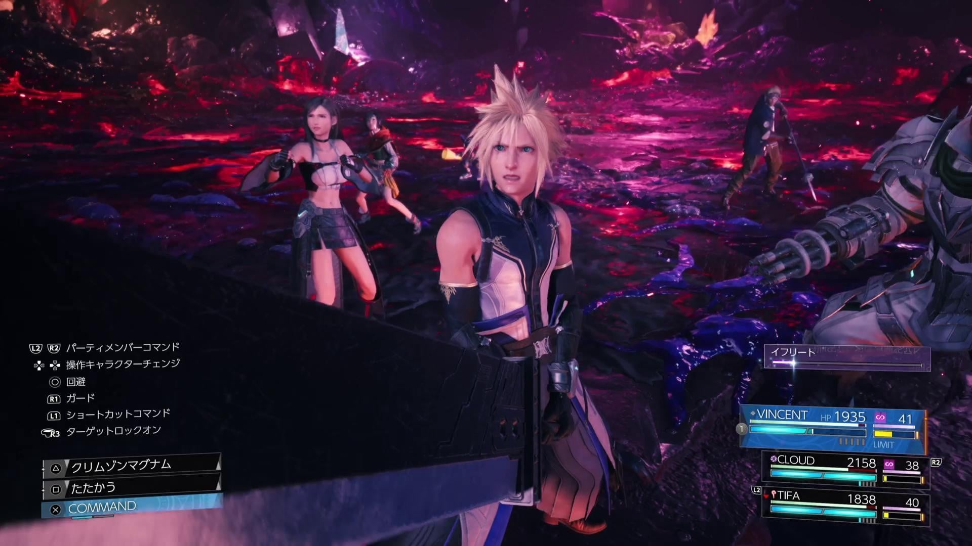 『ファイナルファンタジーVII リベレーション』TGSバトルプレイ感想。最終作のバトルは、自由で、難しくて、面白い。黒魔道士ティファ躍動、ヴィンセントはちょっと難しい