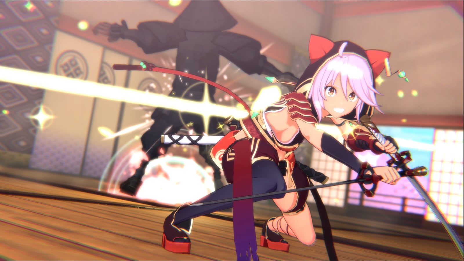 褐色猫耳娘ローグライトACT『夢幻桜楼閣』11月5日配信へ、Switch版も発表。ちんたらしてるとデバフ大量ダンジョンで、”カッコカワイイ”双剣乱舞