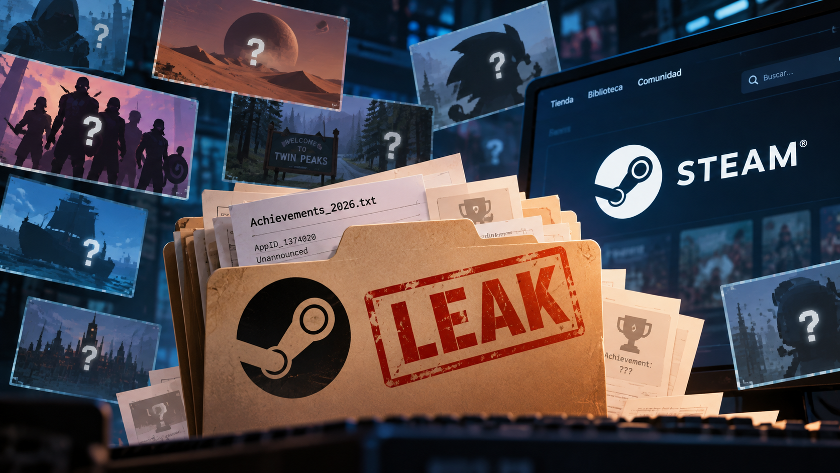 Un error de Steam filtró videojuegos de Avengers, Dune, Twin Peaks, Sonic y más